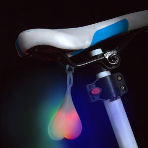 Fietsbal (Meerdere kleuren) -Fietslampje in balzak vorm
