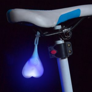 Fietsbal (Blauw) -Fietslampje in balzak vorm